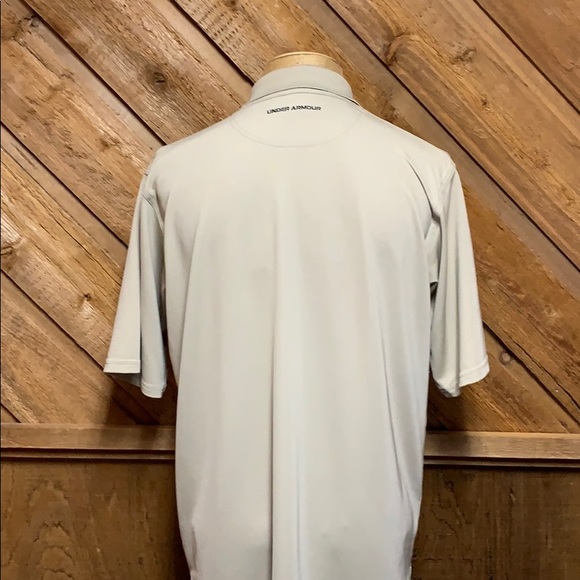 Under Armour tan stretch polo L - Picture 2 of 6